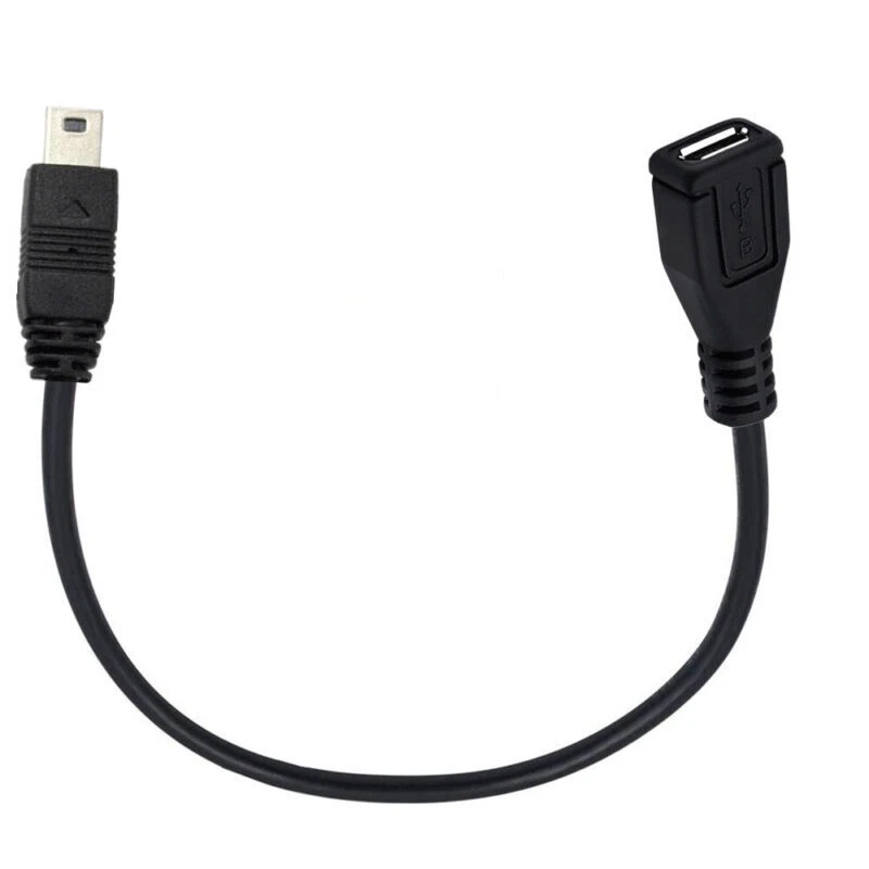 USB 2.0 Mini B 5-Pin to Micro USB Extension Cable | Male to Female | 0.3m - Image 1 of 4