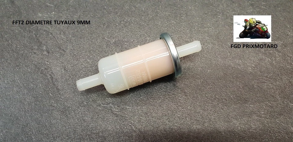 EMGO FILTRE A ESSENCE MOTO TUYAU 9MM