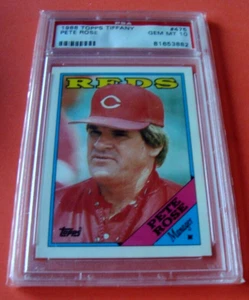 1988 topps TIFFANY #475 PETE ROSE psa 10 Cincinnati REDS - Bild 1 von 3