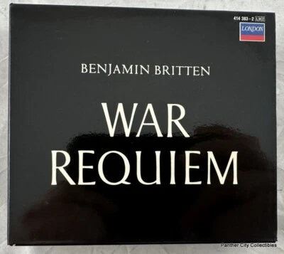 2 CD Box Set War Requiem Benjamin Britten Vishnevskaya Pears Britten Dieskau - Imagem 1 de 3