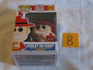 Pegatina exclusiva Funko Pop Dudley Do-Right of the Mounties Fan Expo 2018 #419 B - Imagen 1 de 9