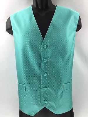 St Patrick Men's Vest Light Green with White Specks Two Pockets Sizes XS-2XL - Image 1 of 4