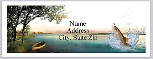 Personalized Address Labels Fishing (P 581) - Picture 1 of 3