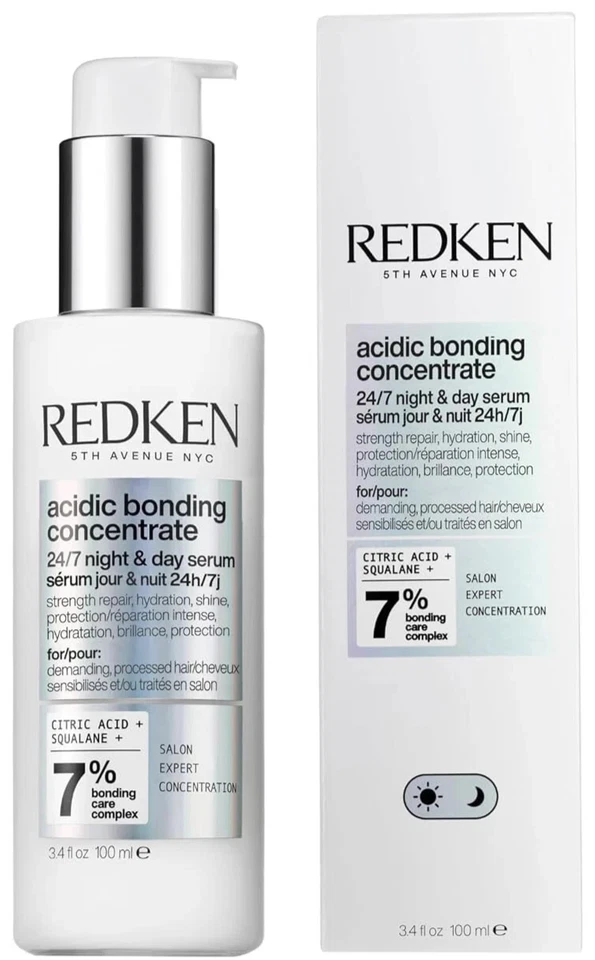 Redken Acidic Bonding Concentrate 24/7 Night & Day Serum 3.4 fl.oz / 100ml | New - Image 1 of 1