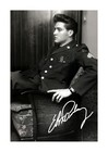 Elvis Presley as a GI A4 reproduction signature picture poster choice of frame