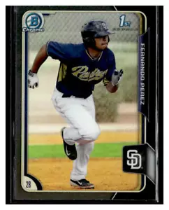 2015 Bowman Chrome Prospects Refractor 1st Bowman #BCP9 Fernando Perez - Picture 1 of 2