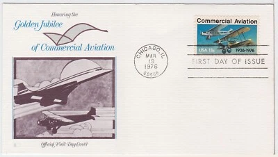 TurtlesTradingPost- Commercial Aviation 1976 #1684 Fleetwood FDC - Image 1 of 2