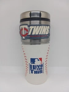 Minnesota Twins 16 Oz Stainless Steel Coffee Travel Mug - Brand New - Picture 1 of 2