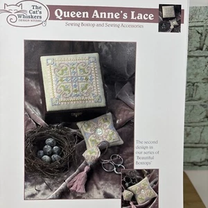 Boxtop The Cat's Whiskers Queen Anne’s in pizzo, accessori motivo punto croce - Foto 1 di 4