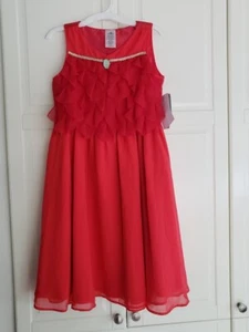 DISNEY STORE Moana Inspired Red Party Dress ADAPTIVE - Girls LARGE 10-12 NEW - Picture 1 of 8