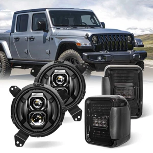 Newest 200W LED Tai Lights Headlights High/Low Beam for Jeep Gladiator 2020-2025 - Picture 1 of 19