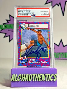 KELLY SLATER SIGNED 1993 93 SI FOR KIDS ROOKIE CARD PSA AUTO WSL SURF GOAT - Picture 1 of 2