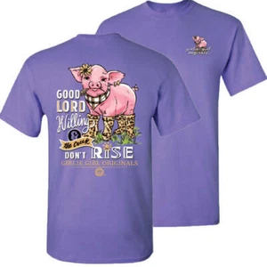 Girlie Girl Originals Good Lord Willing Pig T-Shirt - Bild 1 von 10