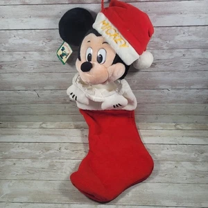 Vintage Disney Mickey Mouse Season of Song Christmas Stocking Disney Store - Picture 1 of 7