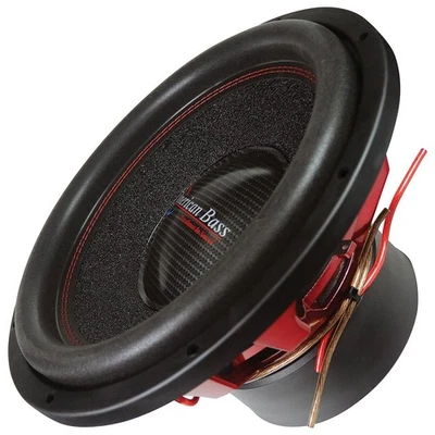 AMERICAN BASS HAWK 15” 1500W/3000W (RMS/MAX) SPL COMPETITION SUBWOOFER 4-OHM DVC - Image 1 of 4