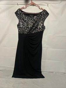 Connected Apparel Damen Kleid schwarz gold Design Karriere Business Gr. 10 - Bild 1 von 12