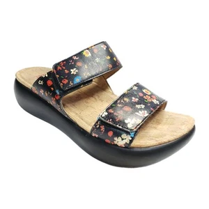 Alegria Bryce Floral Sandals Slides 37 Double Strap Womens US Size 7/7.5 - Picture 1 of 8
