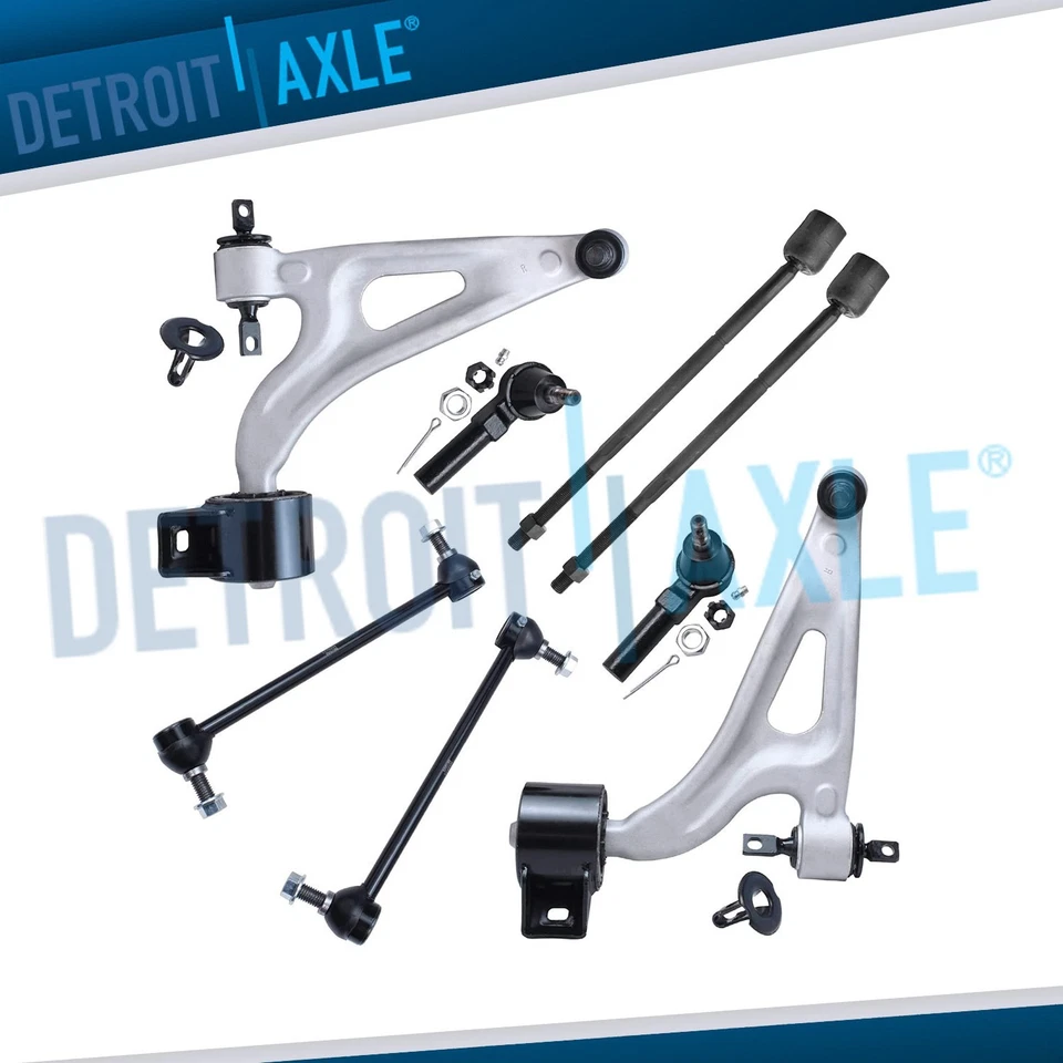 Kit completo de suspensión del brazo de control inferior delantero de 8 piezas para Ford Freestar 2004-2007 Foto 1 de 4