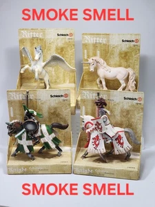 SMOKE SMELL Schleich Ritter Lot Pegasus Unicorn Taurus Dragon Tournament Knights - Bild 1 von 11