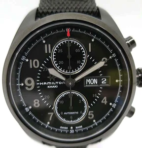 Hamilton Khaki Field Auto Chrono 42 H71626735 Automatic Leather Band Analog - Picture 1 of 17