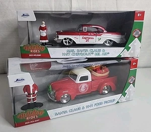 Chevrolet Bel Air 1957 camioneta Ford Jada Toys Santa Claus 1941 y señora Santa Claus - Imagen 1 de 9
