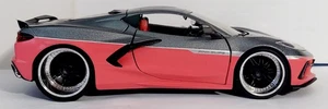 2020 Chevy Pink/Gray Corvette Stingray 1/24 Diecast Car JADA TOYS - Bild 1 von 9