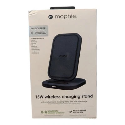 C5. Mophie 15 Watt Wireless Fast Charging Stand Qi certified Universal Charger - Image 1 of 2