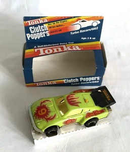 Tonka 6162: Clutch Popper Turbo Racer Lime Green Porsche #9 Vintage 1983 NIB!! - Picture 1 of 12
