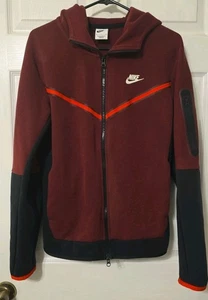Nuevo sin etiquetas Talla S Para hombres Nike Ropa Deportiva Tech Polar Cremallera Completa Sudadera con Capucha Granate Negro - Imagen 1 de 7