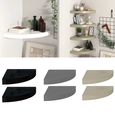 Eck-Schweberegal Wandregal Eckregal Regal Bücherregal Hängeregal Aufstellgestell - Bild 1 von 4