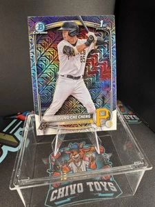 🔥 2025 Bowman Chrome Mojo Refractor Tsung-Che Cheng – 1st Bowman – Pirates 🔥 - Picture 1 of 2