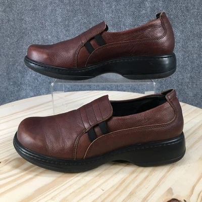 Dansko Hombres 40 Mocasines de Cuero Marrón Zuecos Sin Cordones Cómodos Informales Zapatos para Caminar Foto 1 de 4