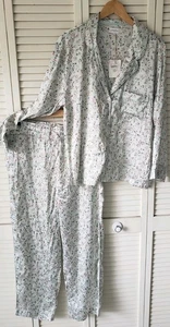 New Lenora Birdie Satin Pajama Set XL Tag $130 - Picture 1 of 15