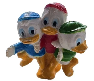 Rare VINTAGE HUEY DEWEY AND LOUIE DUCK FIGURE 2" Duck Tales - Picture 1 of 3