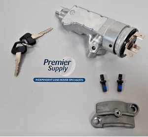 LAND ROVER DEFENDER 2.5 DIESEL  STEERING IGNITION LOCK BARREL & CLAMP QRF100870 - Picture 1 of 1