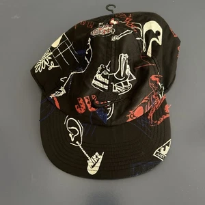 Nike Sportswear Heritage86 Doodle All Over Print Graphic Strapback Hat Black - Picture 1 of 10
