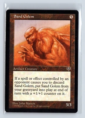 (3x) SAND GOLEM – MTG Magic the Gathering Card – Mirage – Uncommon - Image 1 of 4