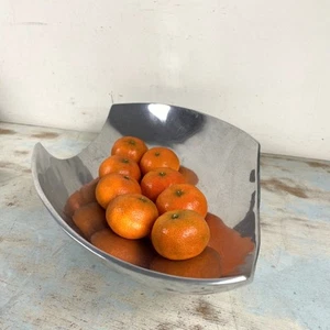 Vintage Polished Aluminum Abstract Bowl – Mid-Century Modern, Michael Lax Style - Picture 1 of 18