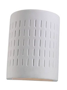 83046-714 Paintable Ceramic Sconces One Light Outdoor Wall Lantern, - Picture 1 of 3