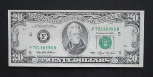 1993 $20 Federal Reserve Note/Atlanta/F-2080F/about uncirculated/good serial no. - Picture 1 of 8