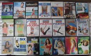 21 workout DVD lot pilates cardio Jillian Michaels core get fit tv kettlenetics - Imagen 1 de 11