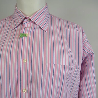 Burberrys of London Button Up Dress Shirt Men's 17R-31 Striped Long Sleeve - Image 1 of 4