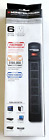 Monster Power 123060-00 MP ME 600 BX 6-Steckdosen Überspannungsschutz LED TV Gaming NVR