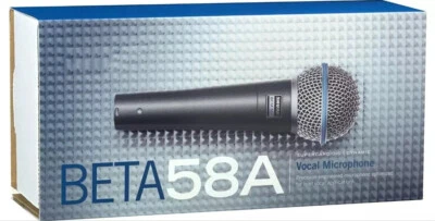 Shure Beta58A Pro Vocal Mic - Supercardioid Live/Studio/Streaming w/Enhanced  - Image 1 of 3