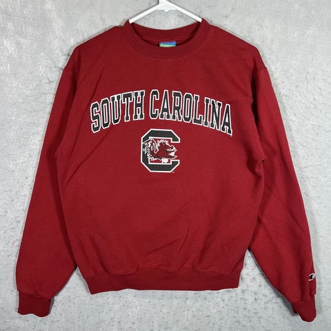 A1 Vintage Champion South Carolina Gamecocks Sweater Adult S Maroon Sweatshirt Cover
