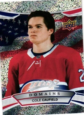 2022-23 UPPER DECK MVP DOMAINS COLE CAUFIELD #NA-5 HOCKEY CARD - Image 1 of 2