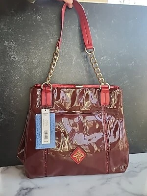 Bolso de mano Simply Vera Wang nuevo con etiquetas chile pimienta rojo glamour charol para mujer NUEVO Foto 1 de 4