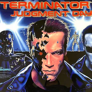 Williams Terminator 2 T2 Pinball Machine Game Backglass MIRRORED ALTERNATE NEW - Picture 1 of 13