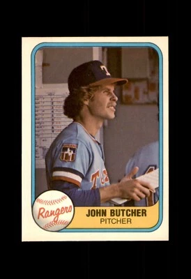 1981 FLEER BASEBALL CARD TEXAS RANGERS #635 JOHN BUTCHER - Image 1 of 2