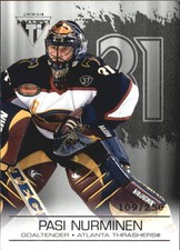 2003-04 (THRASHERS) Titanium Retail Jersey Number Parallels #6 Pasi Nurminen/250